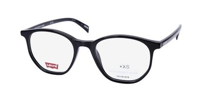 NEW LEVI'S 1002 EYEGLASSES 51-19-150 PLASTIC BLACK 807 MENS GEOMETRIC FULL-RIM