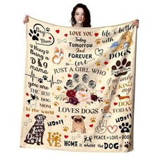 Cute Puppies Pet Throw Blanket for Dog Owners and Lovers - 50"x40" Dog 1