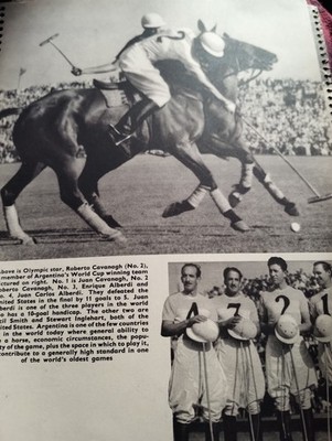 Sk275 Ephemera 1949 Bild Polo Roberto Cavanagh Juan Cavanagh Alberdi