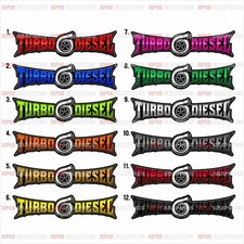 Turbo Diesel Vinyl Decal Sticker Truck Suv Roll Coal A