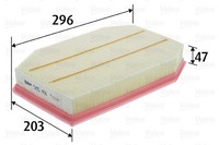 Valeo Luftfilter 585491 Filtereinsatz FüR BMW 5Er F10 Touring F11 7Er F01 F02