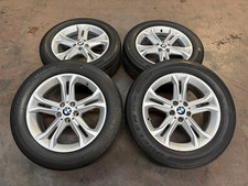 Set Of 4 Used Oem 18 Silver 18-21 Bmw X3 Wheels On 22560r18 Bridgestone Hp