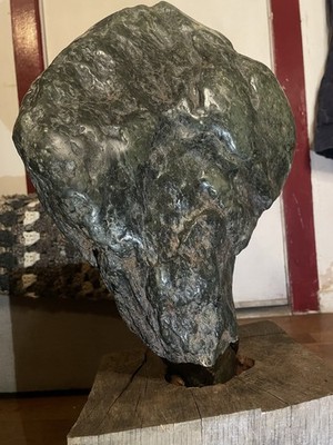 MASSIVE BLUE-GREEN BIG SUR NEPHRITE SPECIMEN, RARE