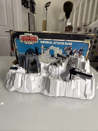 Vtg Star Wars Hoth Imperial Attack Base Complete With Box Playset 1980 Kenner