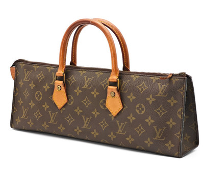 LOUIS VUITTON Monogram Sac Triangle Hand Bag M51360 LV Auth mr2234V