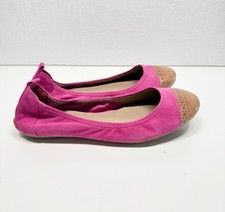 COLE HAAN Air Jenni Cap Toe Pink Suede Ballet Flats- Comfort Sz 7.5