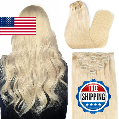 ORIGEN Clip in Hair Extensions Real Human Hair Clips ins Remy Hair Extensions fo