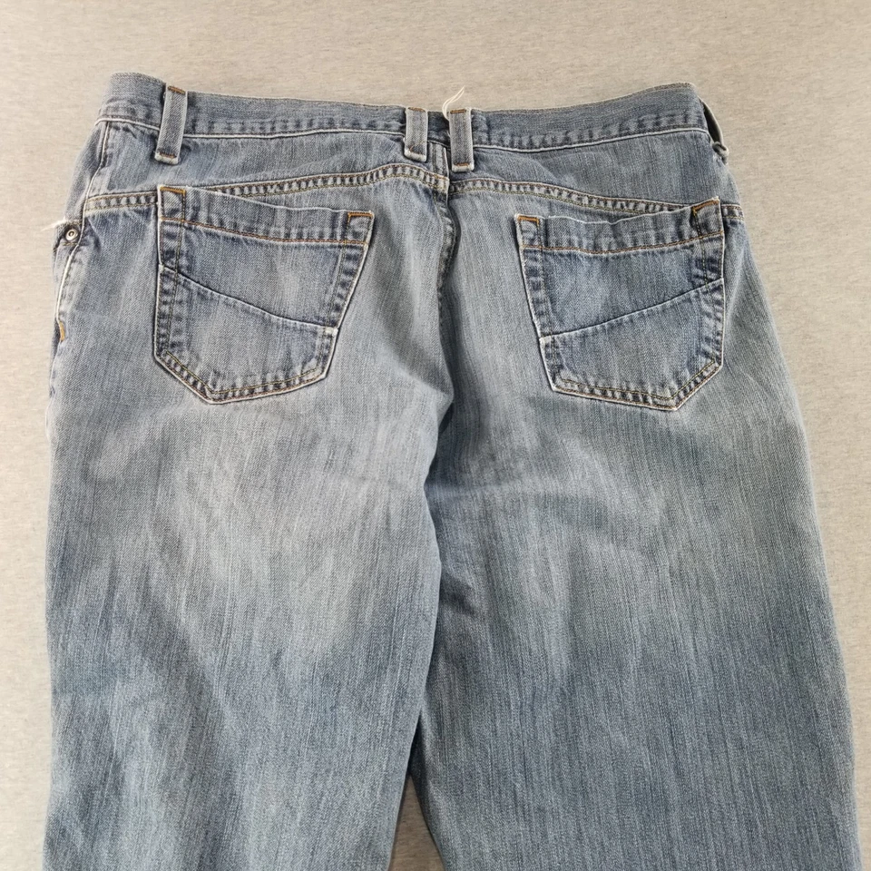 Pantalones de mezclilla Hawk para hombre talla 36X32 años 2000 de colección Y2K lavado medio Normcore núcleo de trabajo duradero bonitos Foto 4 de 4