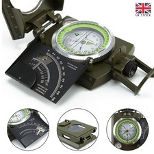 Camping Professional Military Metal Sighting Clinometer Outdoor Army Compass UK