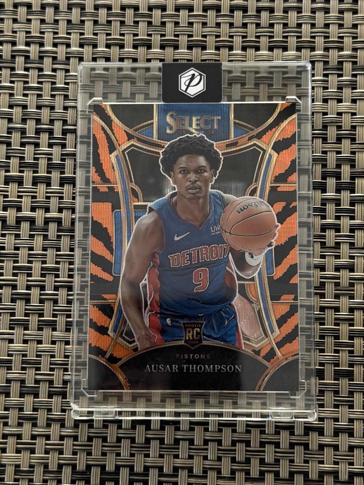 2023-24 Panini Select - Mezzanine Level Ausar Thompson #316 Tiger Stripes Prizm