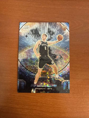 2025 Topps Chrome Cosmic Egor Demin RC Re-Entry Black /10 SSP Brooklyn Nets
