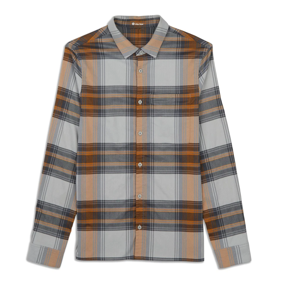 Camisa informal con botones para hombre Lululemon talla XS multi