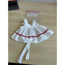 B1138 American girl doll sized apron white