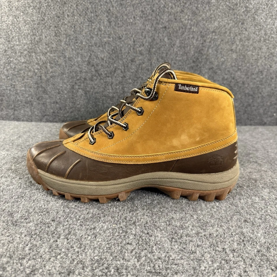 Timberland Canard Mid 86127 Hombres 11.5 Marrón Cuero Cordones Chukka Botas Senderismo Foto 3 de 4