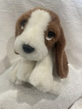 Vintage Russ Biscuits Basset Hound Dog Plush Stuffed Animal Tricolor