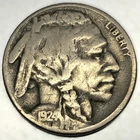 1924-S Buffalo Nickel Fine Condition Coin Key Date 5c US Coin - 3715