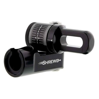 Shrewd Archery Atlas Single V-Bar Stabilizer Mount Gloss Black Single