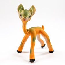 Vintage BENDY Bambi Toy Foam Childs Toy Deer 1960s Figure Cute Old