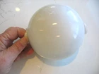 Vintage White/Milk Glass Lightning Rod Ball for Weathervane-Ends Chipped/Broken