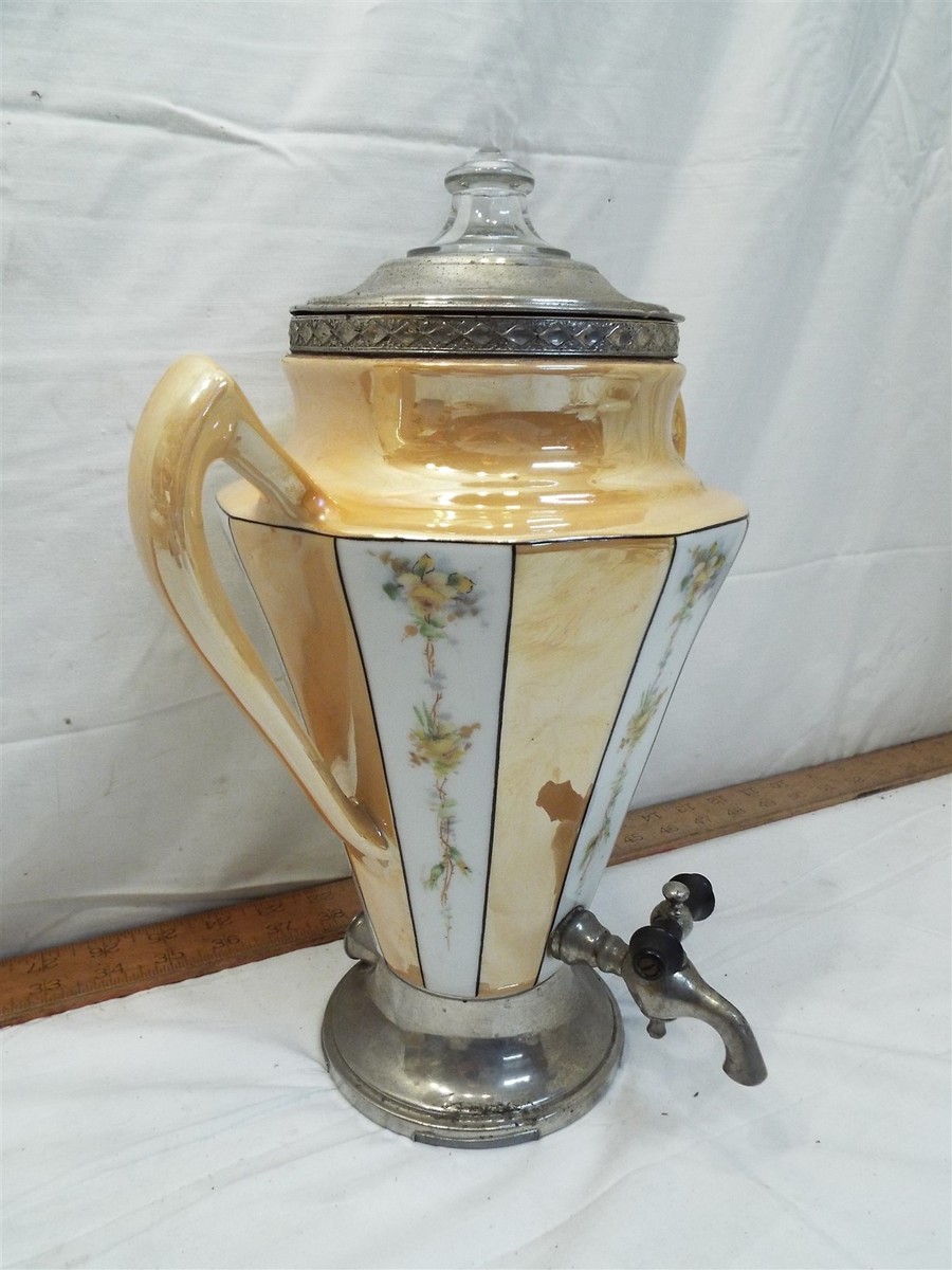 Royal Rochester Fraunfelter Orange Luster Porcelain Coffee