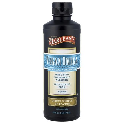 Vegan Omega With Flax + Algae Oil, 16 fl oz (473 ml)
