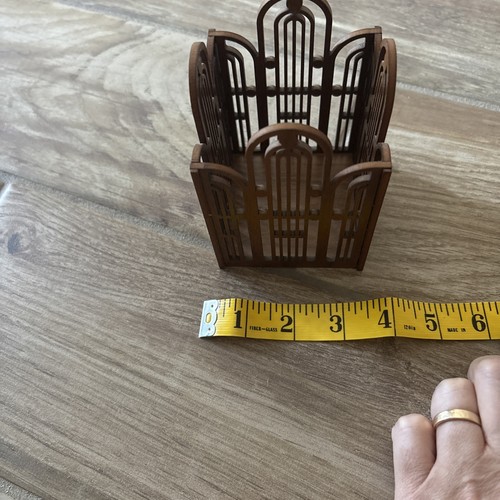 Frank Lloyd Wright Laser Cut Holz Stifthalter Kerzenhalter Kunsthandwerk - Bild 4 von 6