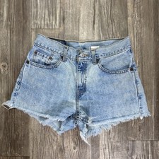 Vtg Levi's Cut Off Shorts Junior Size 5 Y2K Denim Red Tab