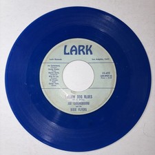 JOE DARENSBOURG & DIXIE FLYERS Yellow Dog Blues/Martinque 45rpm Lark Blue Vinyl
