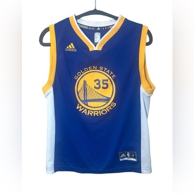 Adidas Golden State Warriors Kevin Durant #35 Youth Jersey Medium
