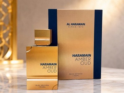 Amber Oud Bleu Edition by Al Haramain 3.3 oz EDP Perfume Women Men New in Box