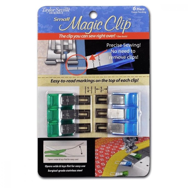 Taylor Seville Stoffklammern Magic Clips Big 6Erpk. NäHklammern-Clips üBernäHbar-image