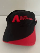Allied Associated Black/Red with American Flag Strap-Back Mens Hat/Cap