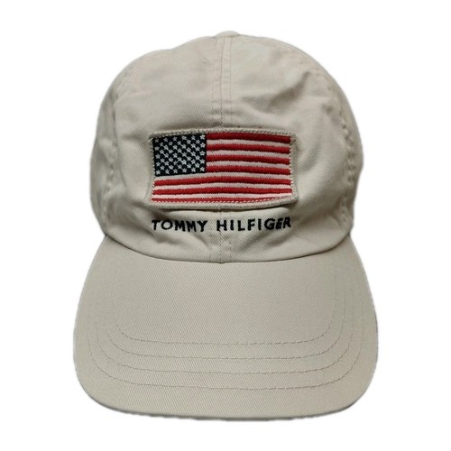 Tommy Hilfiger american flag patch strapback hat