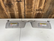 2001-2005 Honda Civic Driver Passenger Side Sun Visor Set Pair Gray Cloth