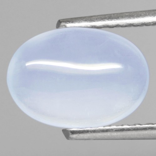 1.48Ct. Gemstone Aquamarine White Blue Oval Cabochon Untreated Brazil Charming!