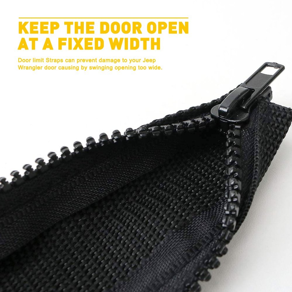 Door Limiting Check Strap Protecting Wire Harness For Jeep Wrangler JK JT JL USA thumbnail 6
