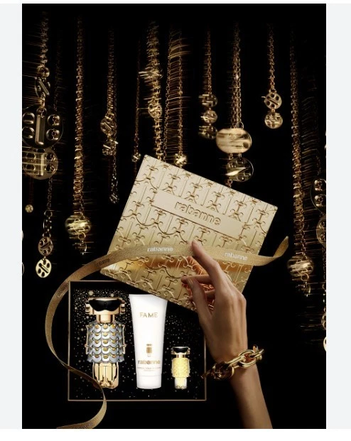 Perfecto para las vacaciones Rabanne Fame conjunto de regalo de perfume para mujer Foto 2 de 2