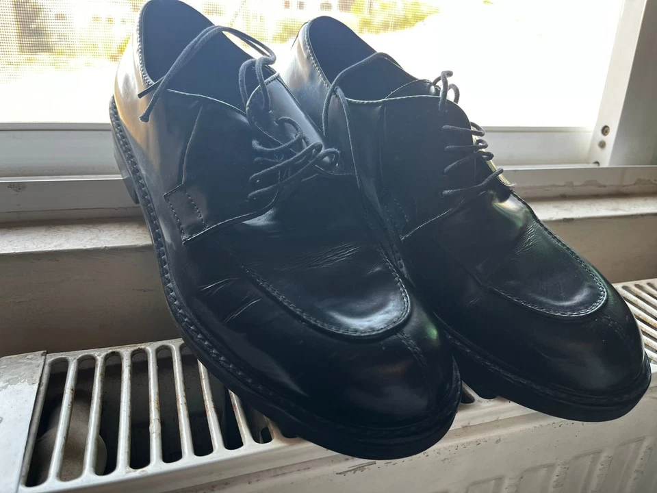 italy hombre 9 zapatos de vestir negros Foto 2 de 4