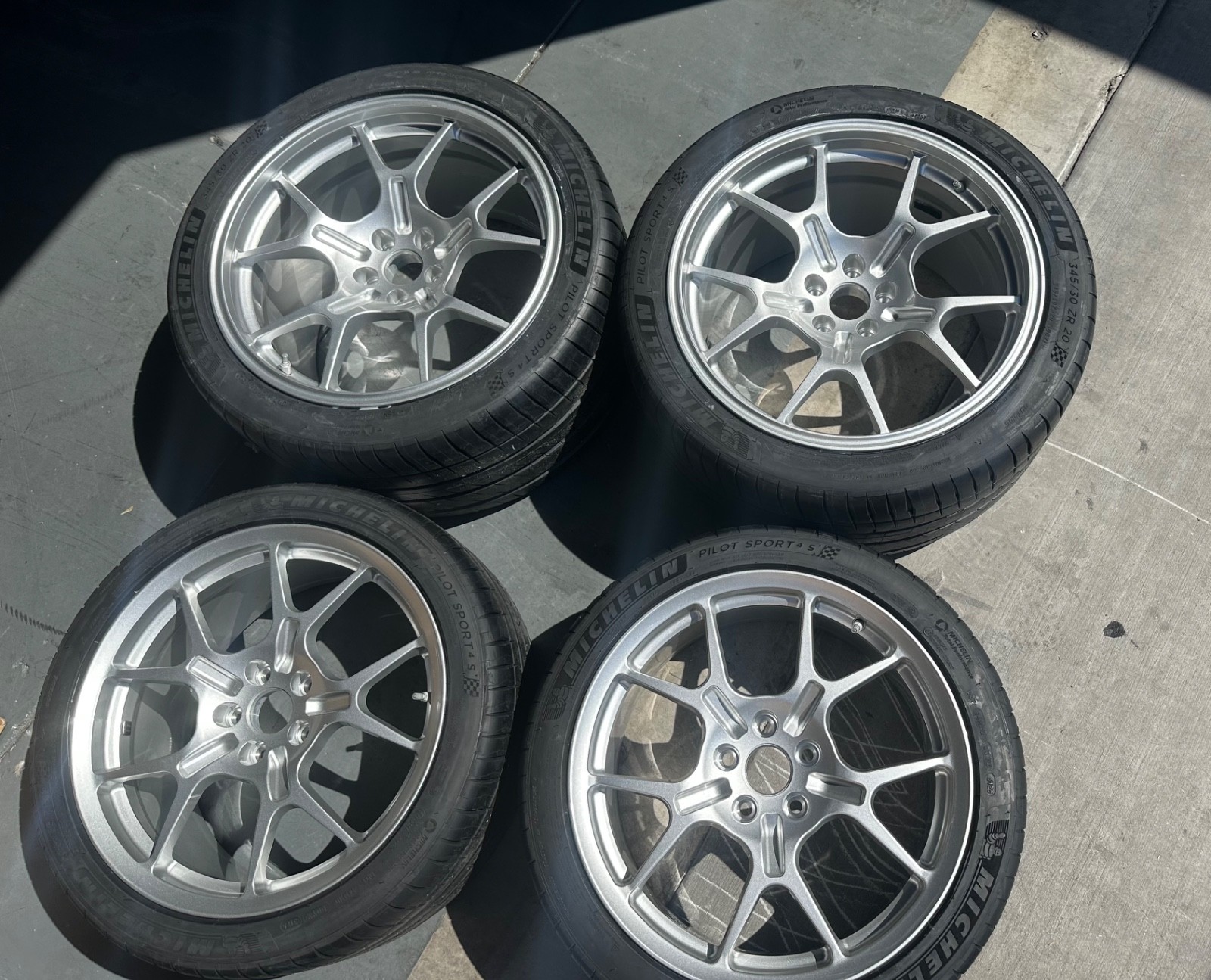 FORD GT GT40 WHEELS RIMS FIT 2005  2006 FORD GT SUPERCAR 4 SILVER NEW BBS 19 20