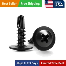 Sheet Metal Screws x 1/2", 160pcs Phillips Modified Truss Head Self Tapping S...