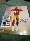 Nick Bosa Signed Picture Beckett Plus Puka Nacua Rookie Card With Patch