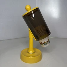 Vtg Londonware Dixie Cup Dispenser MCM Yellow Modern Retro 1970’s Bathroom EUC!
