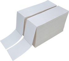 L LIKED 4000 4x6 Thermal Shipping Labels Fanfold, Direct 4000 Labels, White