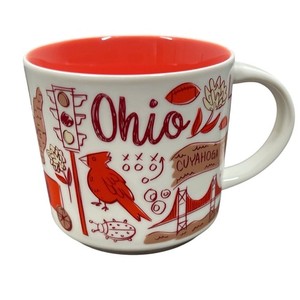 Starbucks Been There Series Ohio Mug Across the Globe Collection 14oz  White