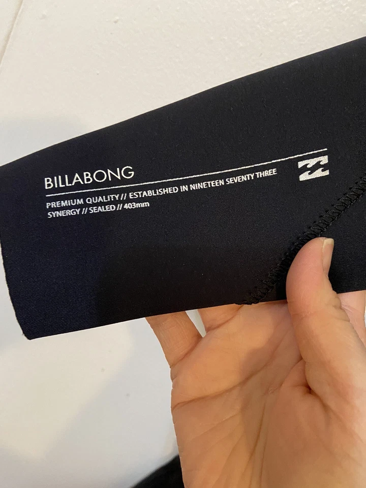 Новый женский гидрокостюм Billabong Synergy на молнии сзади - классический черный - Изображение 3 из 4