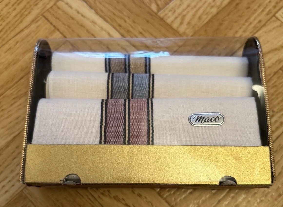 Stofftaschentücher, Maco, Vintage, in Originalverpackung