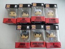 NEW BTS ROCKS! PROOF Funko Pop POCKET Keychains - NIB - Full Set