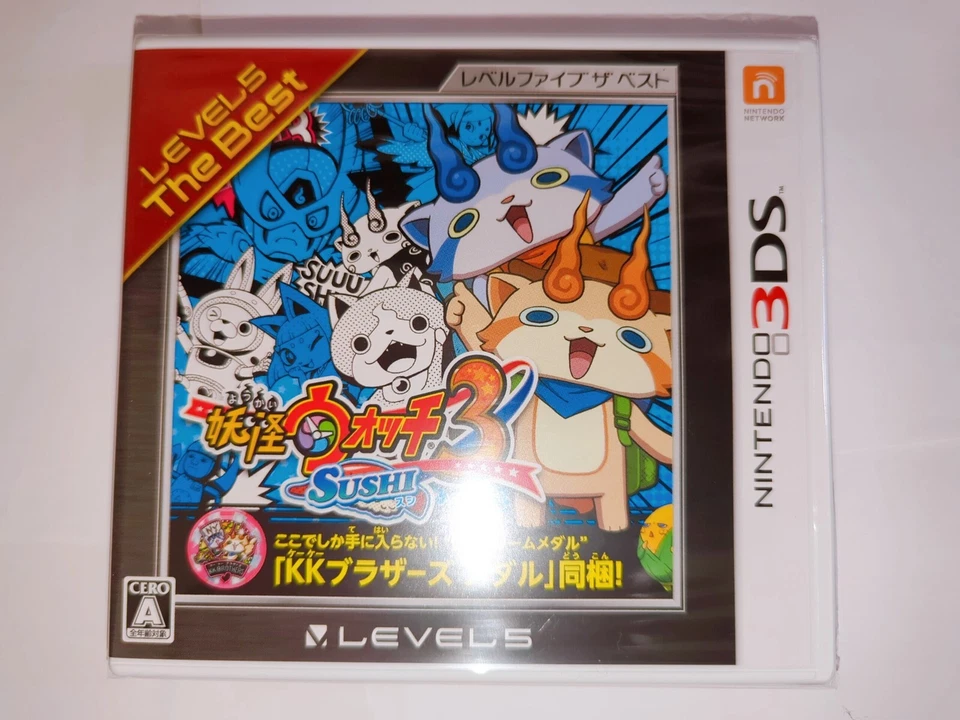 Nintendo 3DS Yo-kai Youkai Yokai Watch 3 Sushi with Medal new Japanese - Image 2 of 4