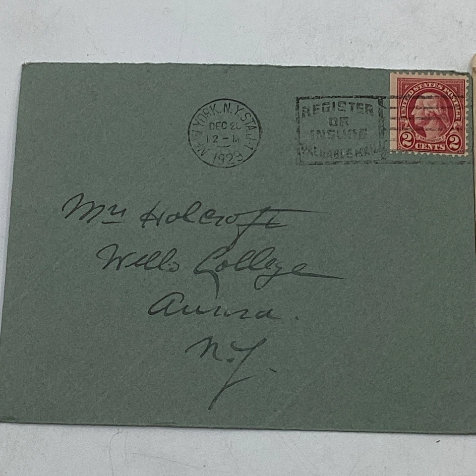 (2) US Postal Cards 1927 George Washington 1¢ & 2¢ Stamps + Original Envelopes - Image 2 of 4