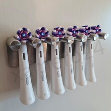 Design Edelstahl Wandhalter für Braun Oral-B IO 6 Aufsteckbürsten Wandhalterung